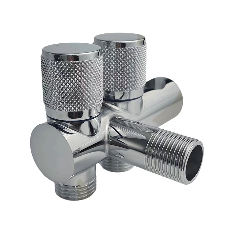 Қабырғаға орнатылған қос бұрышты клапан